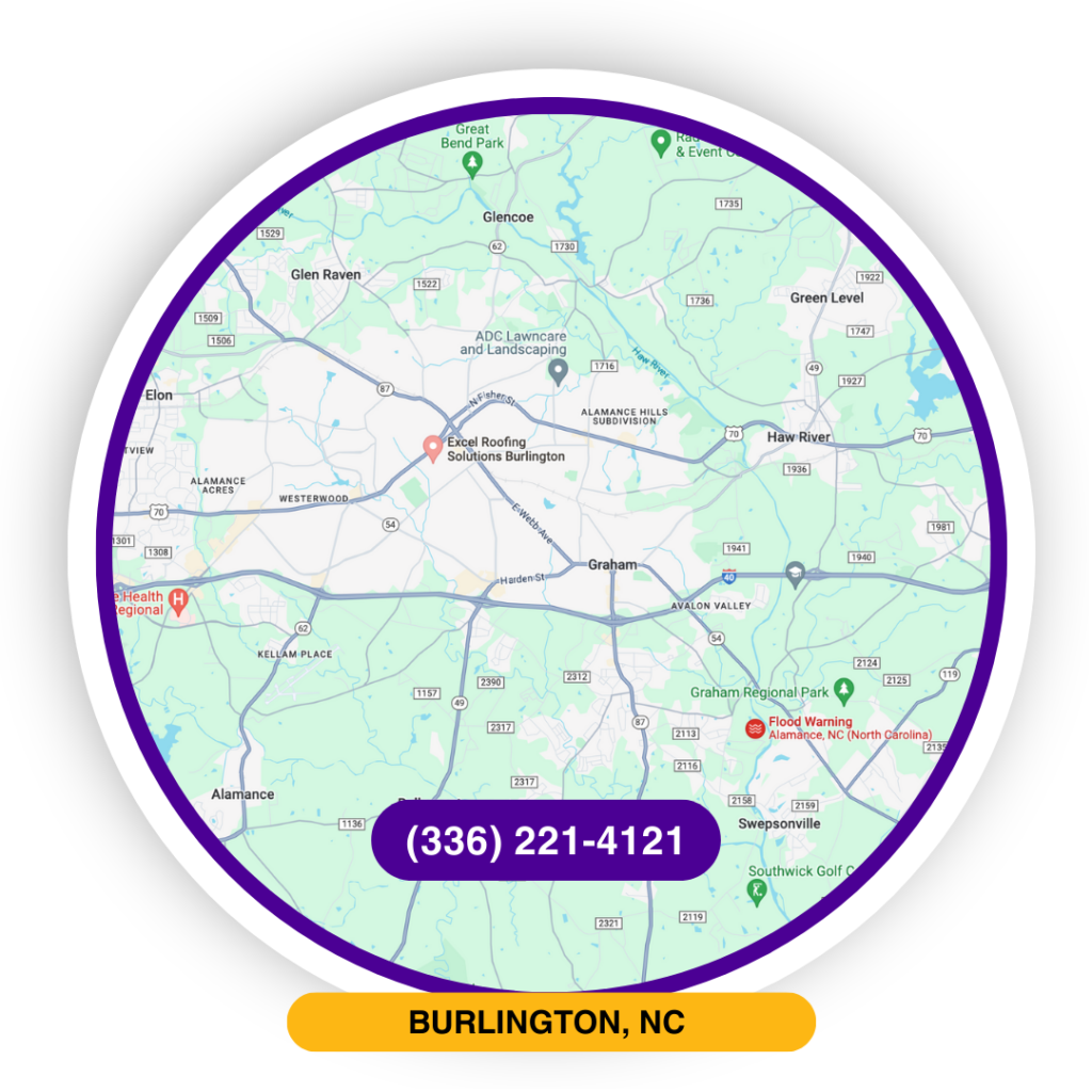 map Burlington NC location